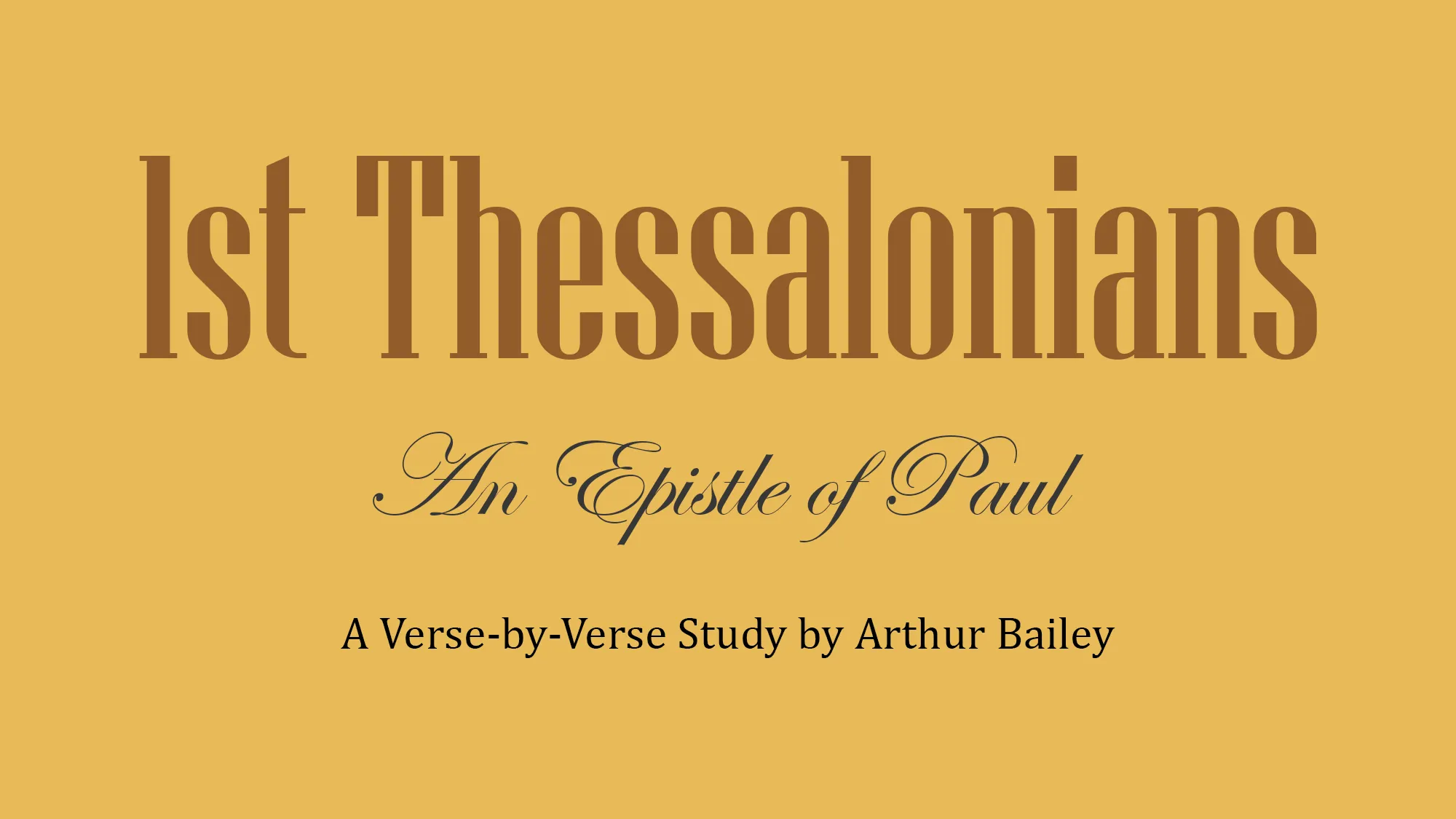 st Thessalonian Subsplash
